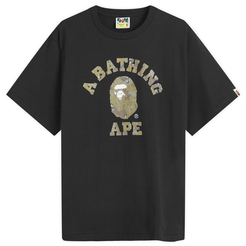 Majica BAPE Bitmap College T-Shirt Črna | 001TEK801039M-BLK