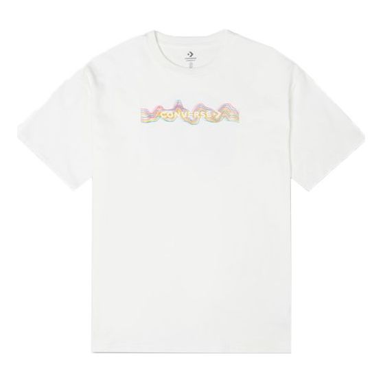 Majica Converse Sports Knit Loose Short Sleeve Graphic T-Shirt Bela | 10022775-A01