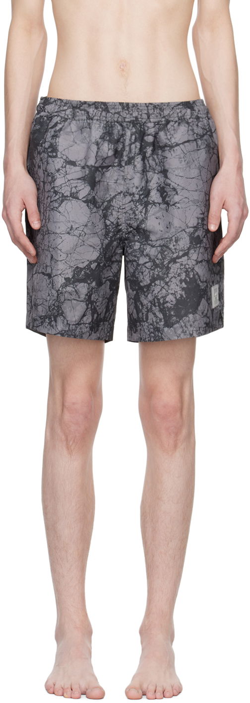 Kratke hlače A-COLD-WALL* Marble Swim Shorts Siva | ACWMSW003