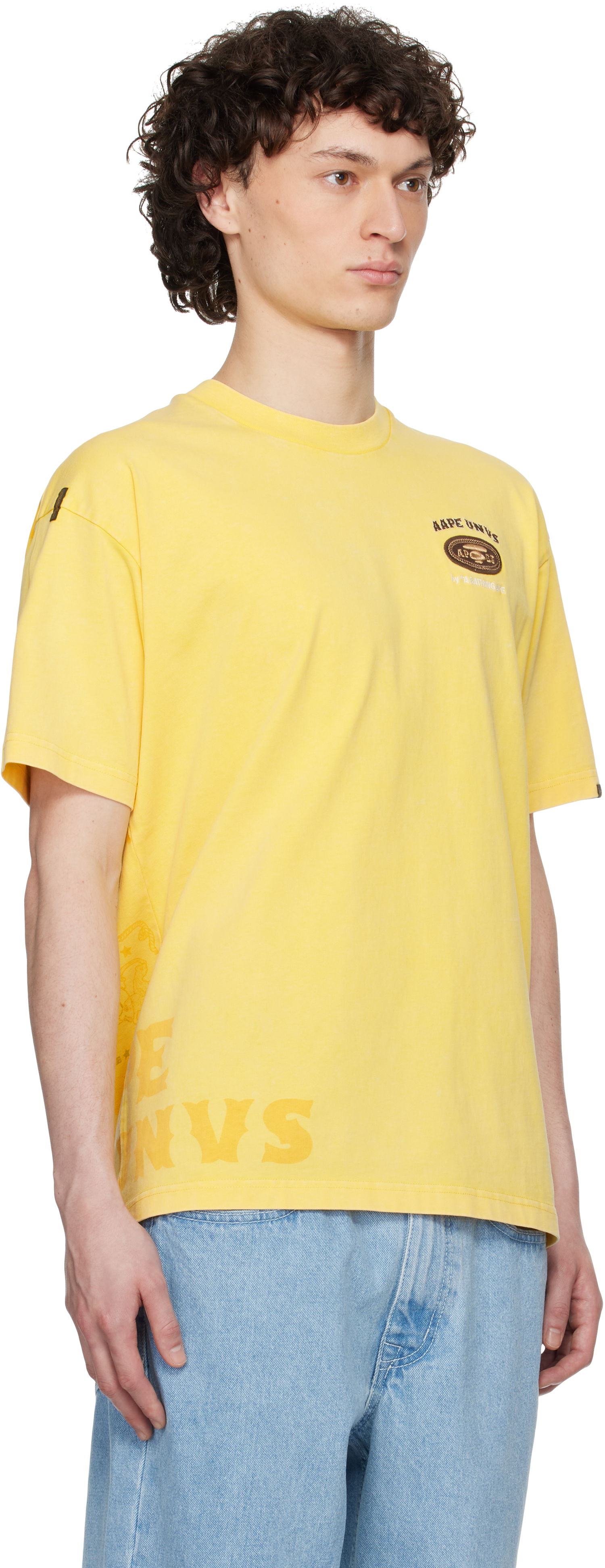 Majica AAPE by A Bathing Ape AAPE by A Bathing Ape Fancy Main T-Shirt Rumena | AAPTEM1671XXNYEL, 1