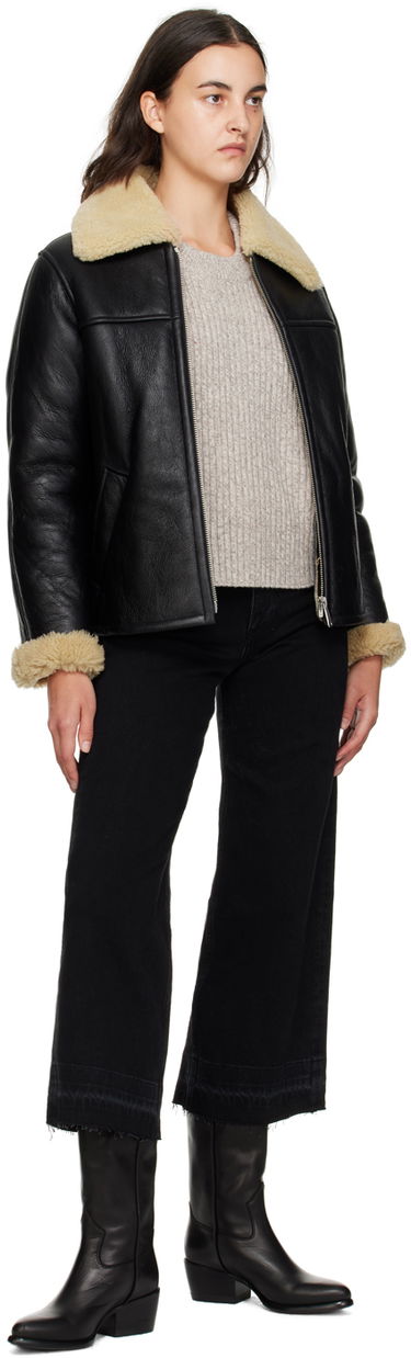 Pleteni pulover rag & bone Rag & Bone Ingrid Rib Knit Sweater Siva | WAS23F014FS14, 3