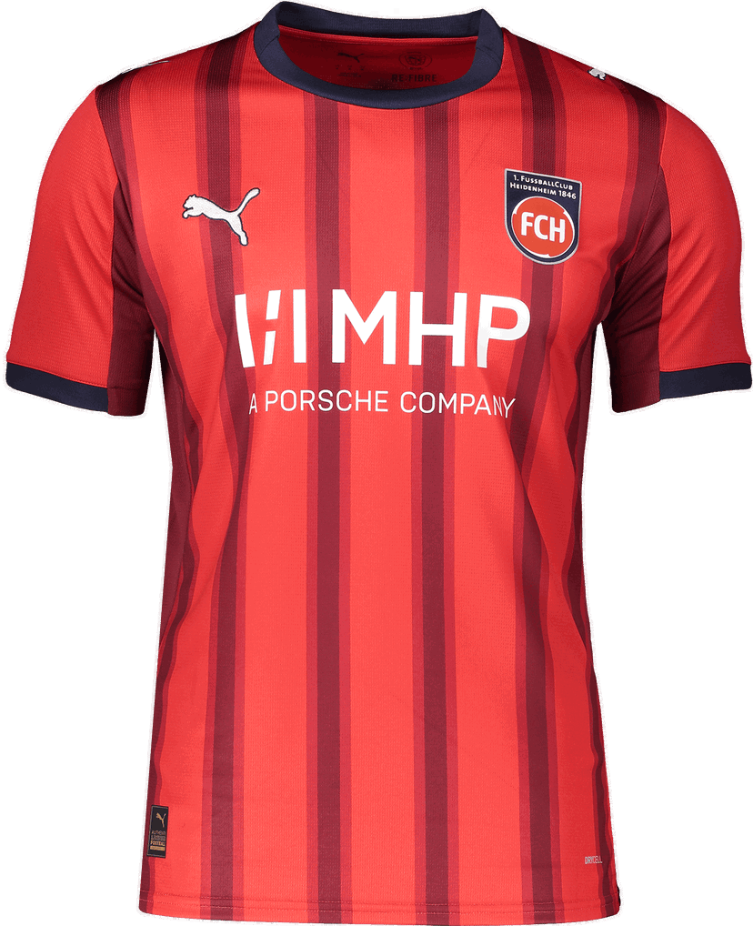 Dres Puma Puma 1. FC Heidenheim Home Jersey 2025/26 Rdeča | 6fch785889-01