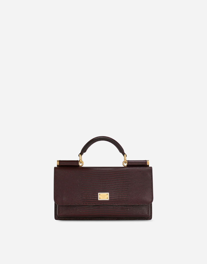 Torbica Dolce & Gabbana Iguana-print Mini Leather Bag Rjava | BI3280A109580342