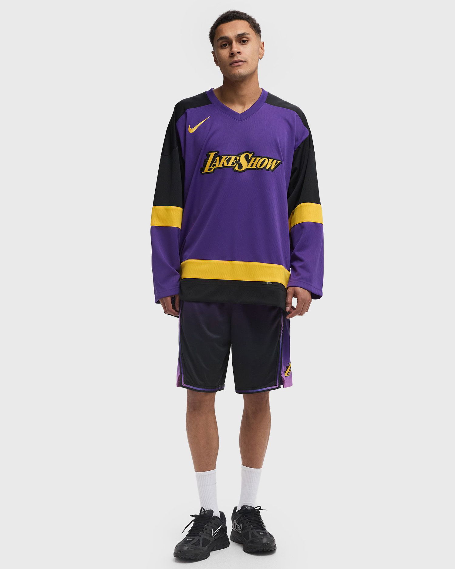 Dres Nike Los Angeles Lakers Hockey Jersey Lila | FZ0349-504, 1
