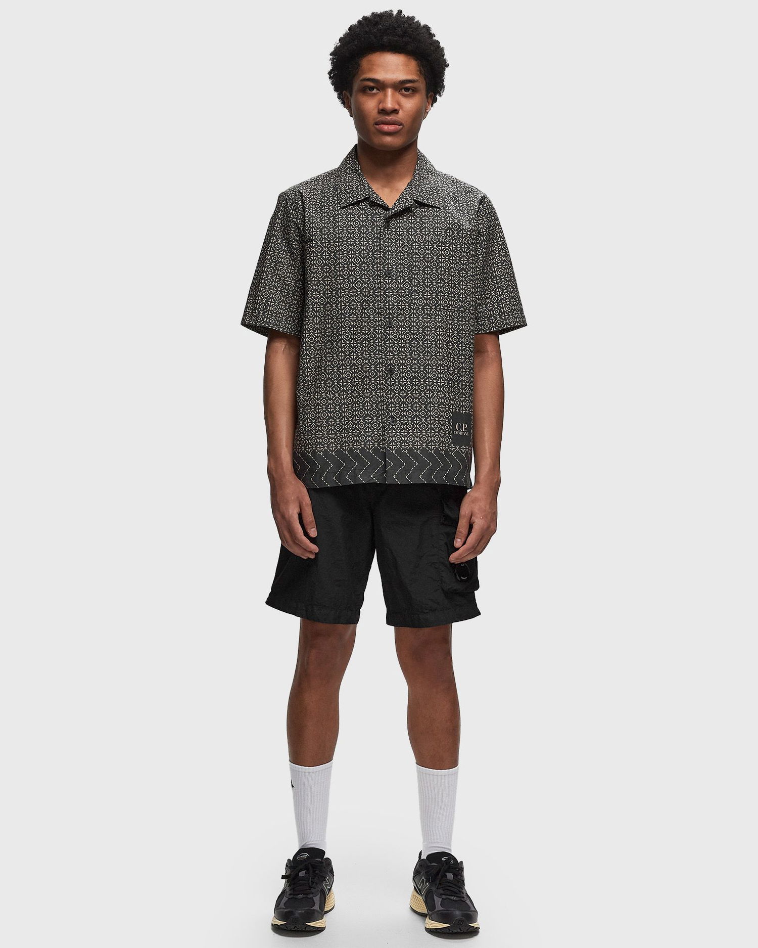 Srajce C.P. Company POPELINE ALL OVER BAJA PRINT SHIRT Zelena | 16CMSH280A110098P-999, 1