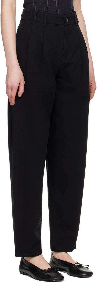 Hlače A.P.C. A.P.C. Willow Pleated Carrot Fit Trousers Črna | COGBJ-F08486, 1