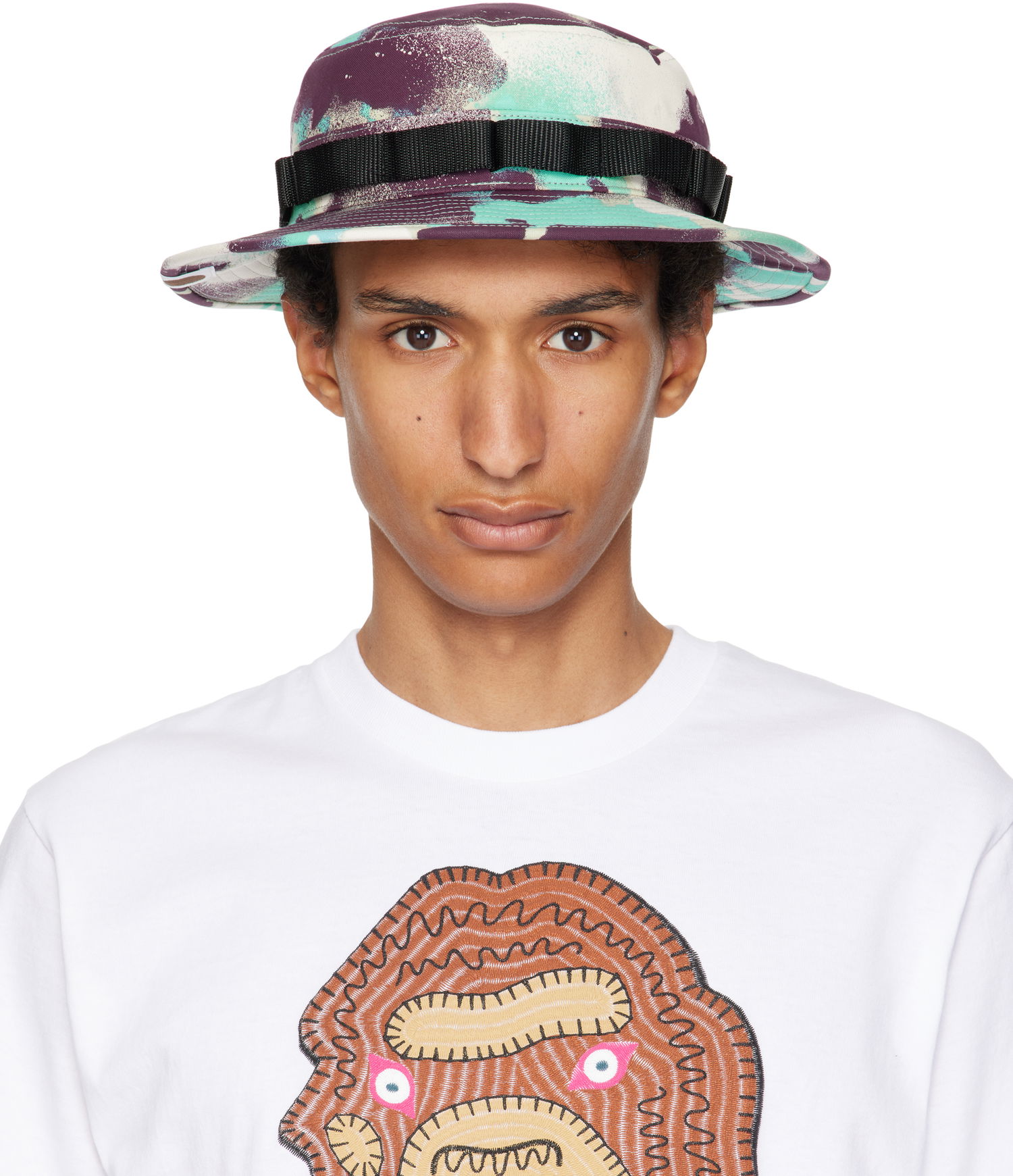 Klobuk BAPE A Bathing Ape Map Camo Military Bucket Hat Večbarvna | 001HTL301003M, 0