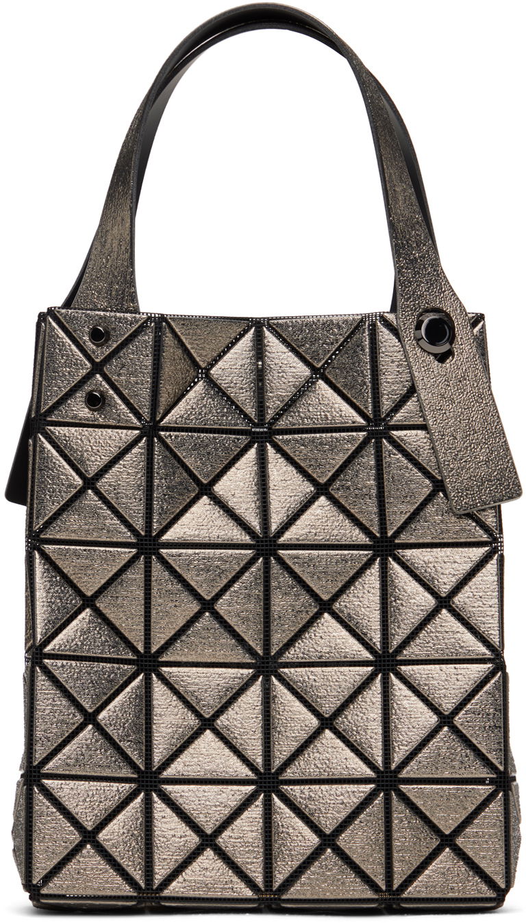 Tote bag BAO BAO ISSEY MIYAKE Metallic Geometric Mini Tote Bag Siva | BB46AG173