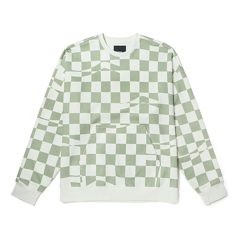 Pulover Vans Checkerboard Print Hoodie Zelena | VN00091KC1C