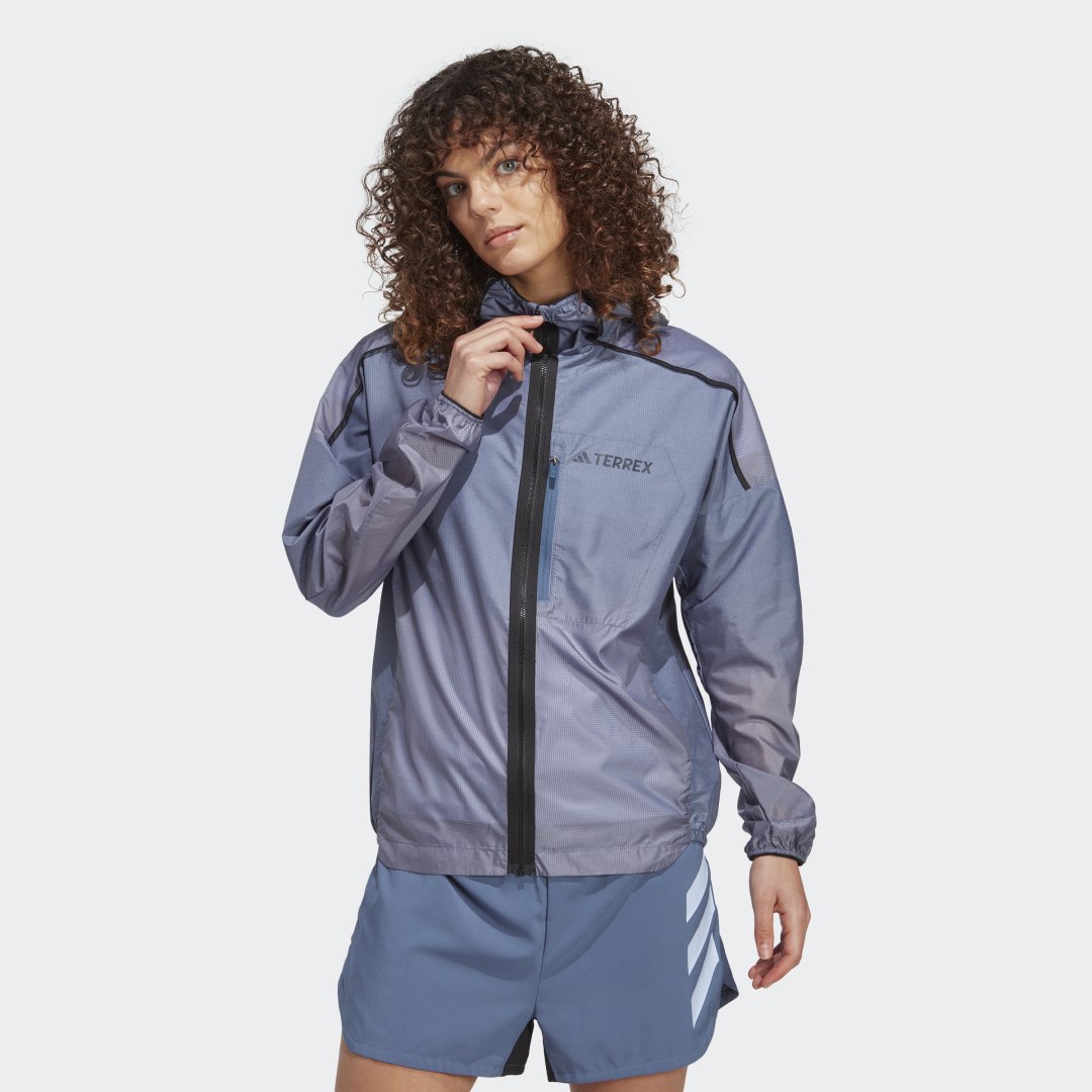 Jakna adidas Performance Terrex Agravic Windweave Trail Running Jacket Modra | HT9407, 0