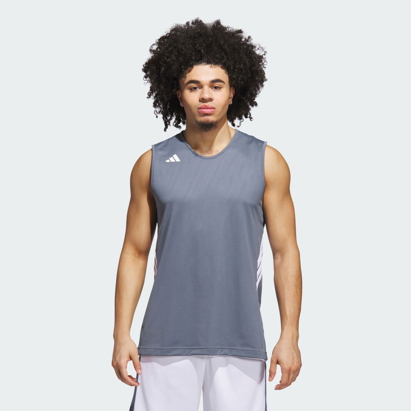 Majica brez rokavov adidas Performance 3G Speed Reversible Basketball Jersey Siva | JM5095