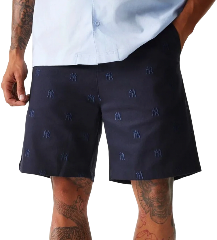 Kratke hlače New Era New Era MLB New York Yankees Monogram Shorts Mornarica | 60667820-60667820