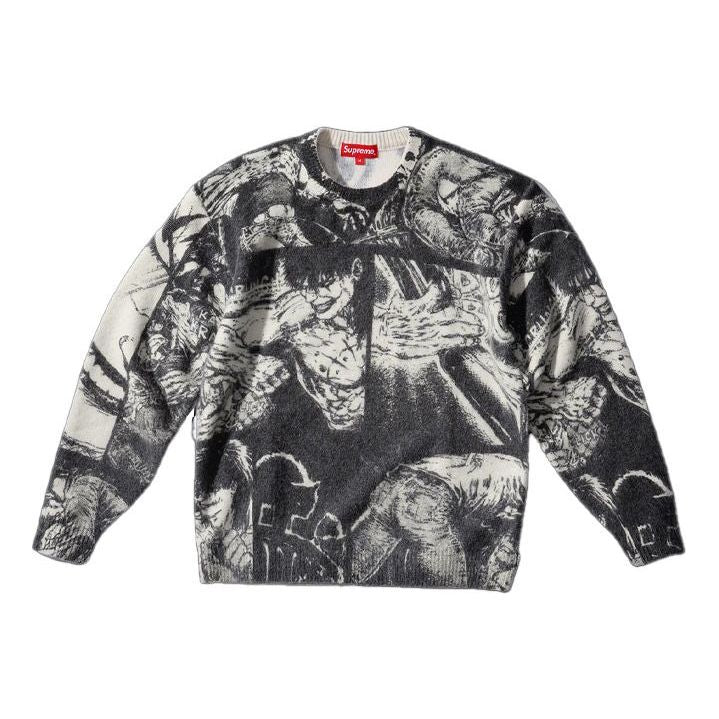 Pleteni pulover Supreme The Crow Graphic Print Sweater Črna | SUP-FW21-177