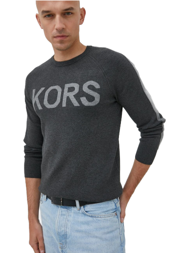 Pleteni pulover Michael Kors Sweater Siva | CR1602L2LY