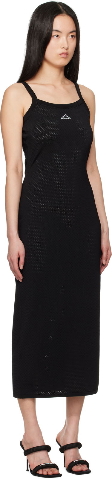 Obleke Alexander Wang Alexander Wang.t Cami Athletic Mesh Midi Dress Črna | 4KC2256043, 1
