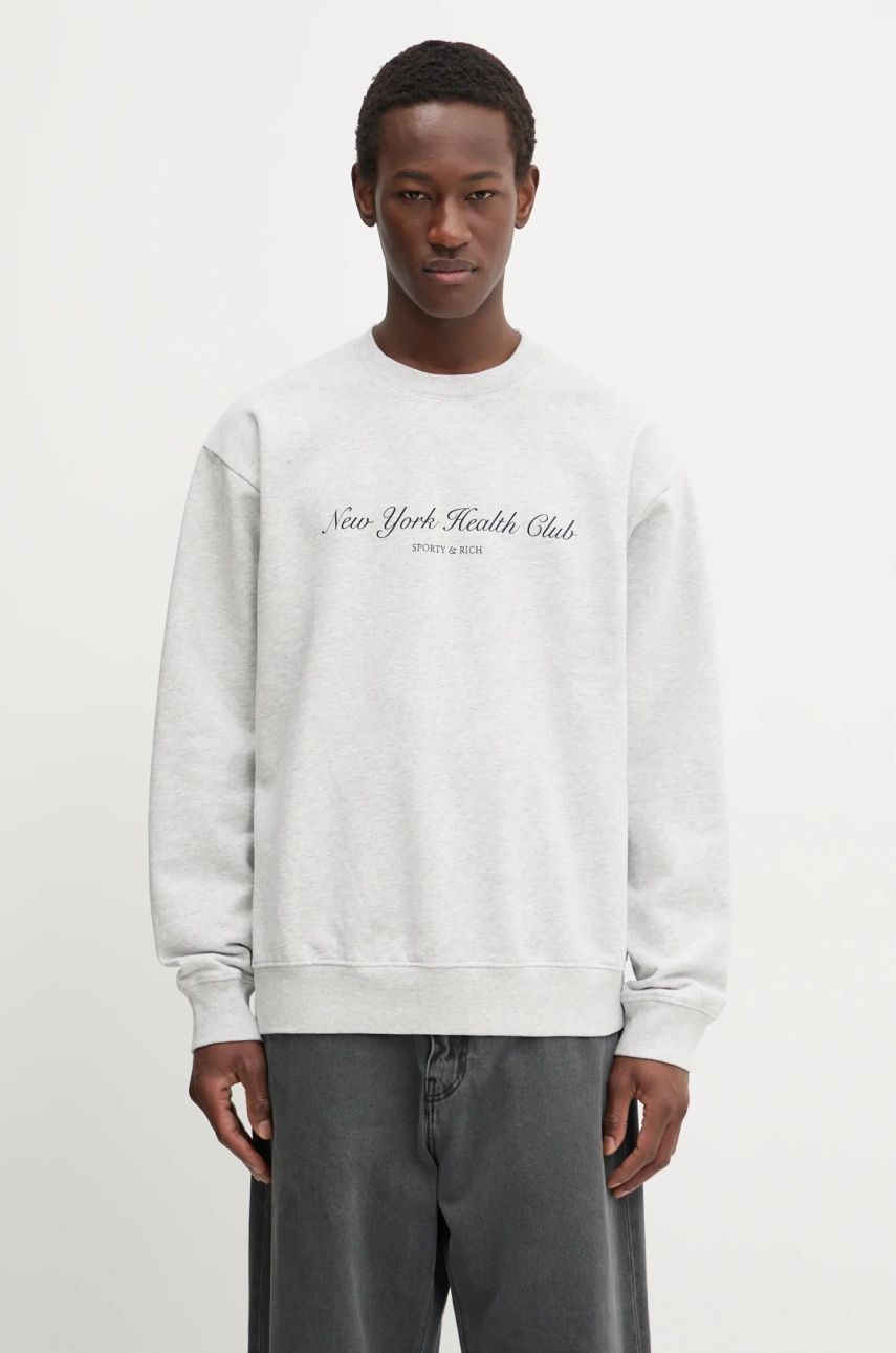 Pleteni pulover Sporty & Rich Sporty & Rich NY Health Club Sweatshirt Siva | ST071506043GY03, 0