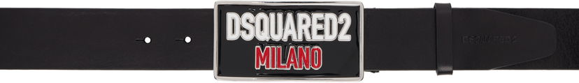 Pasovi DSQUARED2 Dsquared2 Logo Plaque Belt Črna | BEM0656-01500001-M436