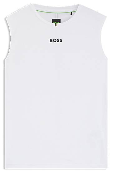 Majica brez rokavov BOSS BOSS Active Stretch Tank Top Bela | 50543351