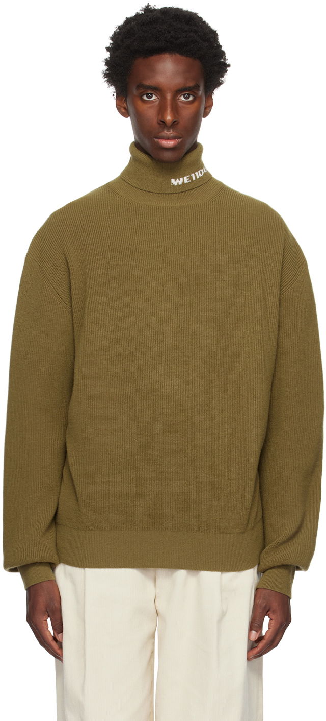 Pleteni pulover We11done We11done Jacquard Turtleneck Sweater Zelena | WD-KT3-23-620-U-KK, 0