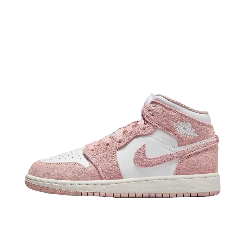 Superge in čevlji Jordan Air Jordan 1 Mid Pink Suede Roza | FN5215-161