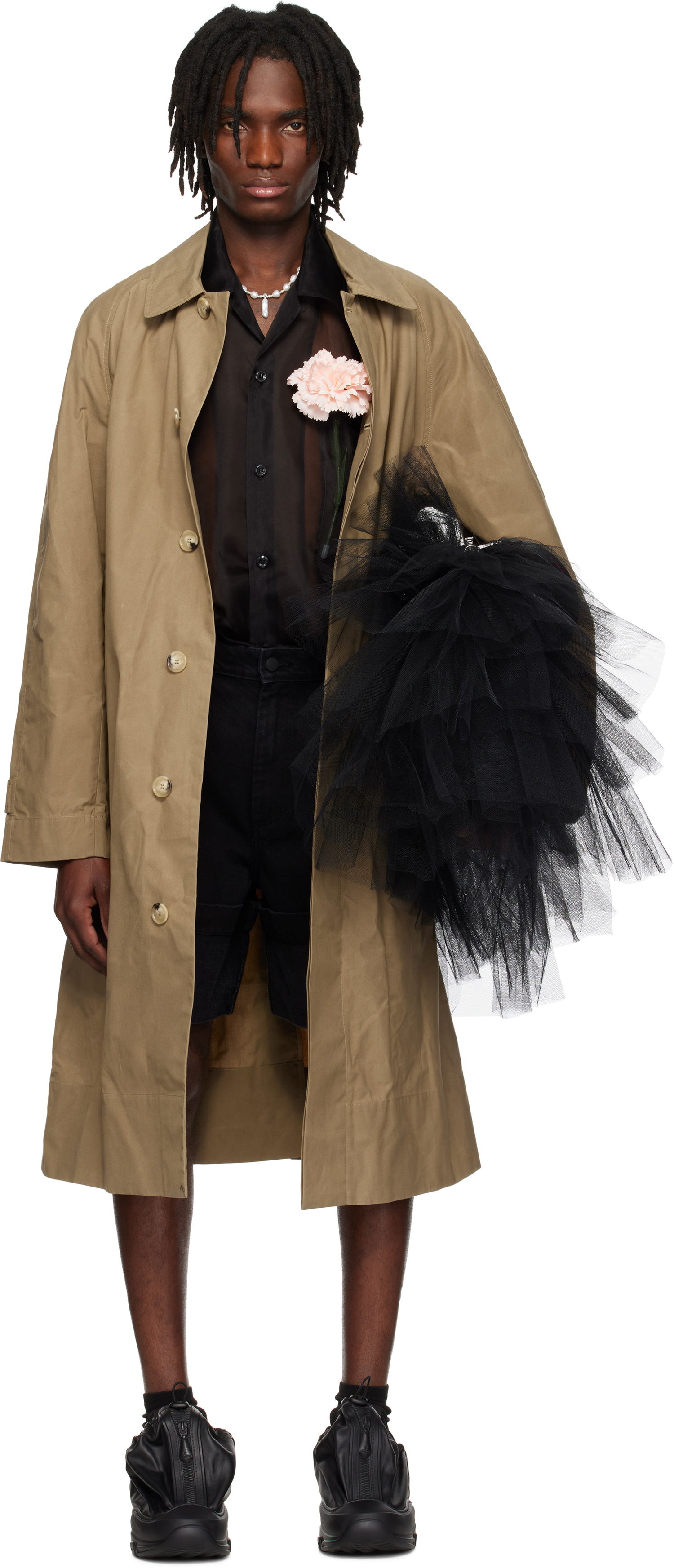Trenčkot Simone Rocha Simone Rocha Car Trench Coat Bež | 2068D 1247, 0