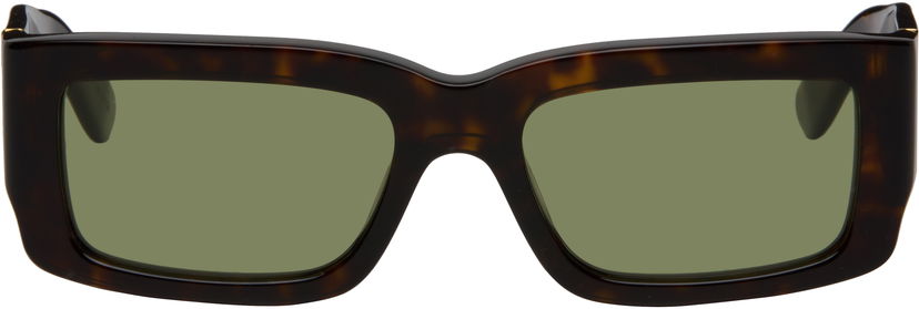 Sončna očala RETROSUPERFUTURE RETROSUPERFUTURE Notte Square Sunglasses Rjava | 7IO