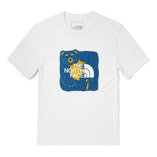 Majica The North Face Graphic Bear T-Shirt Bela | NF0A4UDM-FN4