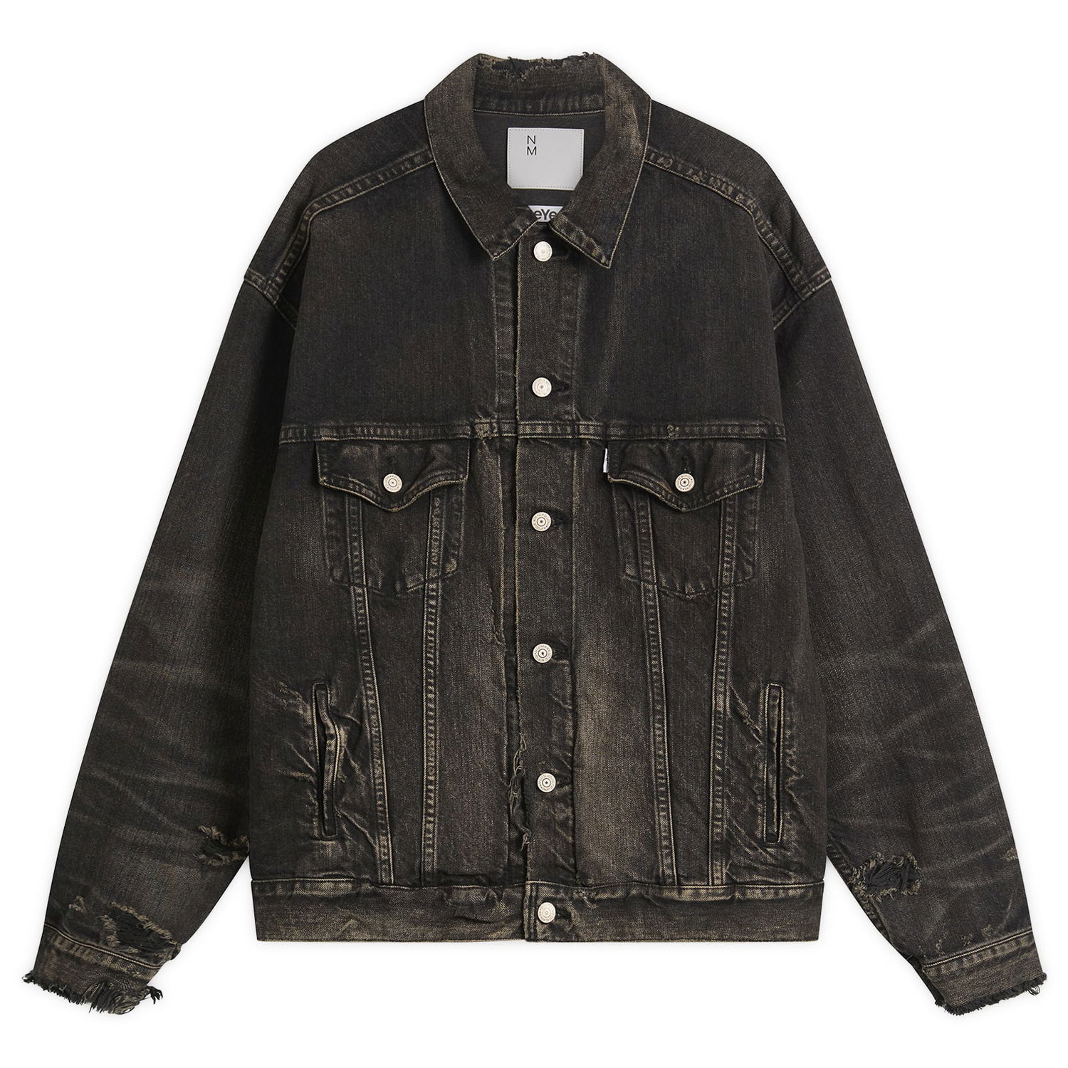 Jakna Junya Watanabe Junya Watanabe Garment Dyed Denim Jacket Črna | WP-J919-100-1, 1