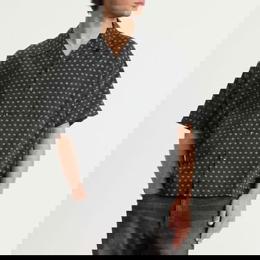 Srajce Neighborhood Monogram Pattern Hawaiian Shirt, Size Large Črna | 251TSNH-SHM11-BLK, 2