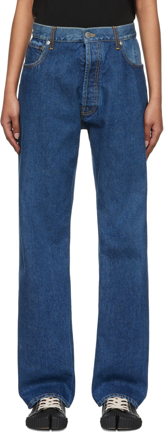 Kavbojke Maison Margiela Maison Margiela Oversized Jeans Modra | S51LA0155 S30561