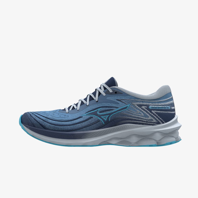 Tek Mizuno Wave Skyrise 5 Parisian Blue/ River Blue/ Estat Modra | J1GD240971