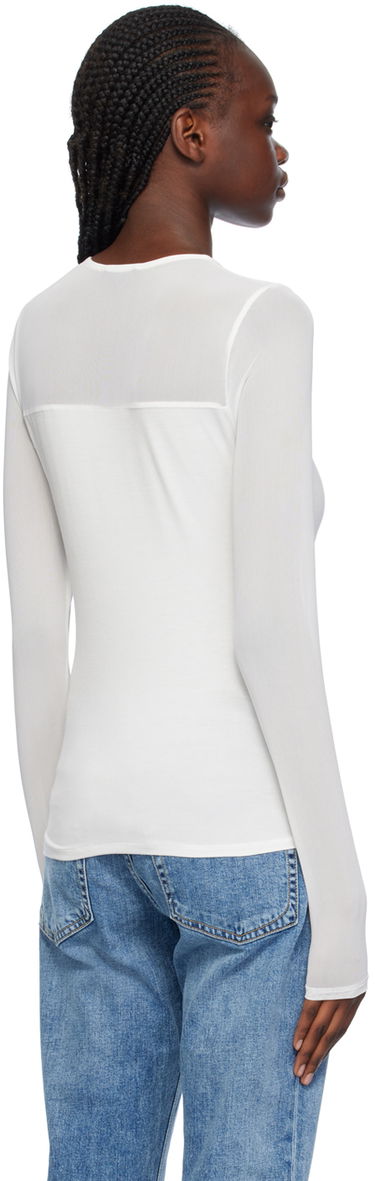 Majica rag & bone Luca Long Sleeve T-Shirt Bela | WAC23HT006FG06, 2