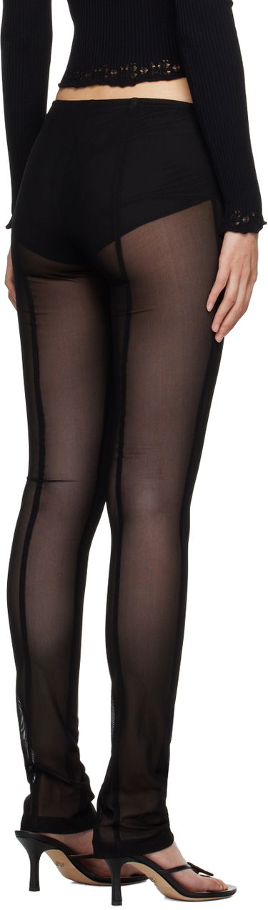 Pajkice Blumarine Blumarine Sheer Panel Leggings Črna | A344P013A, 2