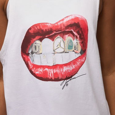 Majica brez rokavov Jordan Flight Sleeveless Graphic Tee Bela | HV0223-100, 3