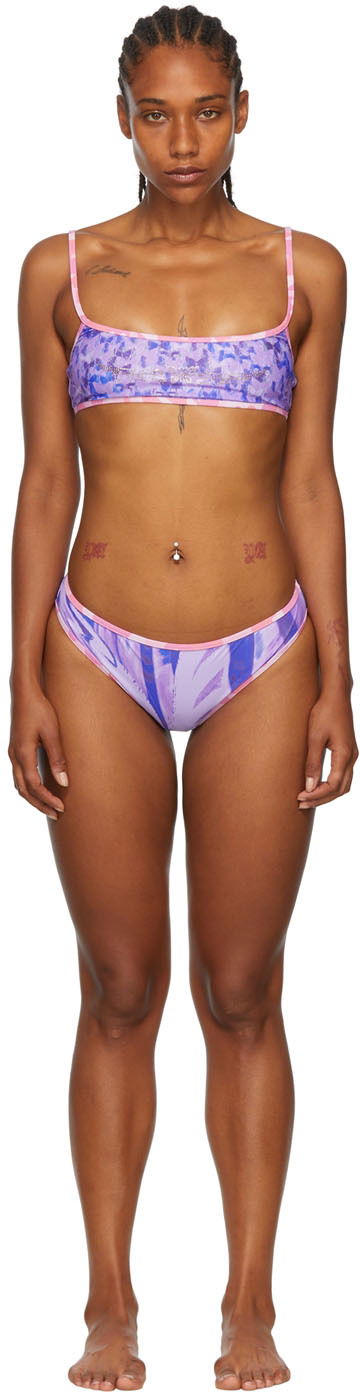Kopalke Collina Strada Collina Strada Exclusive Recycled Nylon Bikini Lila | XX2120