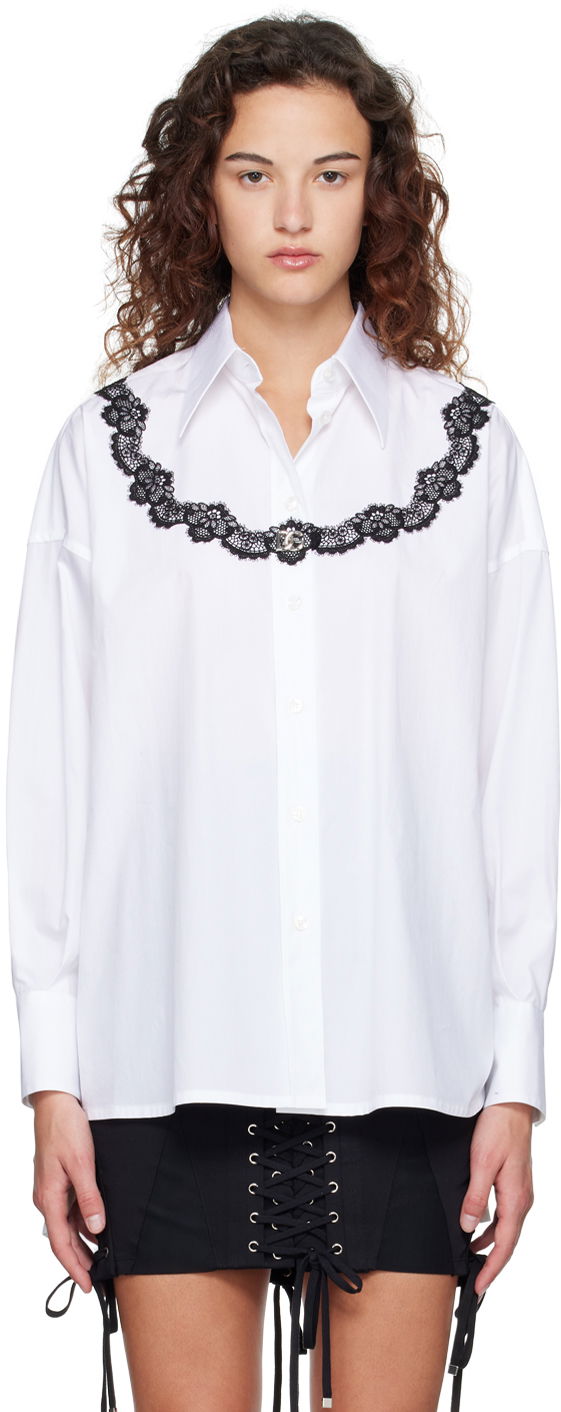 Srajce Dolce & Gabbana White Oversized Shirt Bela | F5Q62T FU5T9, 0