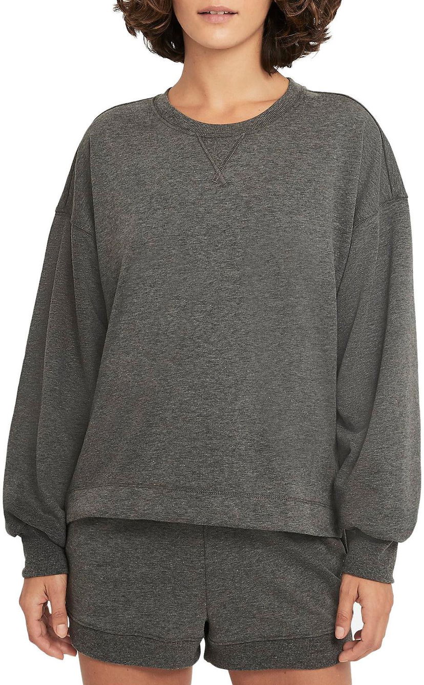 Pleteni pulover Nike Nike Yoga Top Siva | cz9182-010