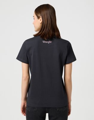 Majica Wrangler Wrangler Graphic Tee Črna | 112362563:XXL