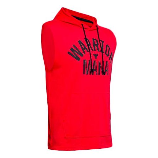 Pulover Under Armour Project Rock Training Sleeveless Hoodie Rdeča | 1352693-608