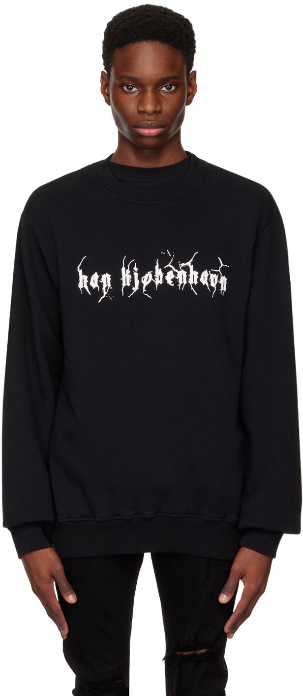 Pulover Han Kjøbenhavn Artwork Graphic Sweatshirt Črna | M-132601