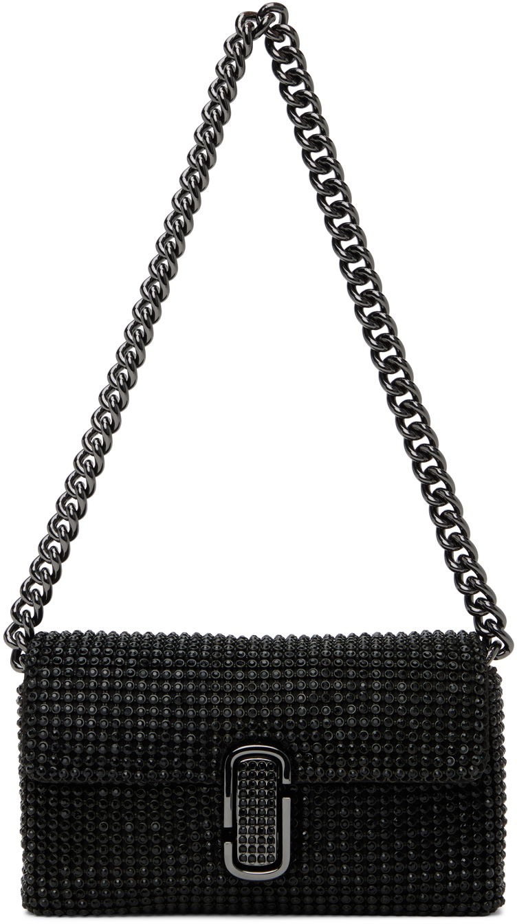 Torba za čez ramo Marc Jacobs Marc Jacobs 'The Rhinestone J Marc Mini' Shoulder Bag Črna | H912M06RE22