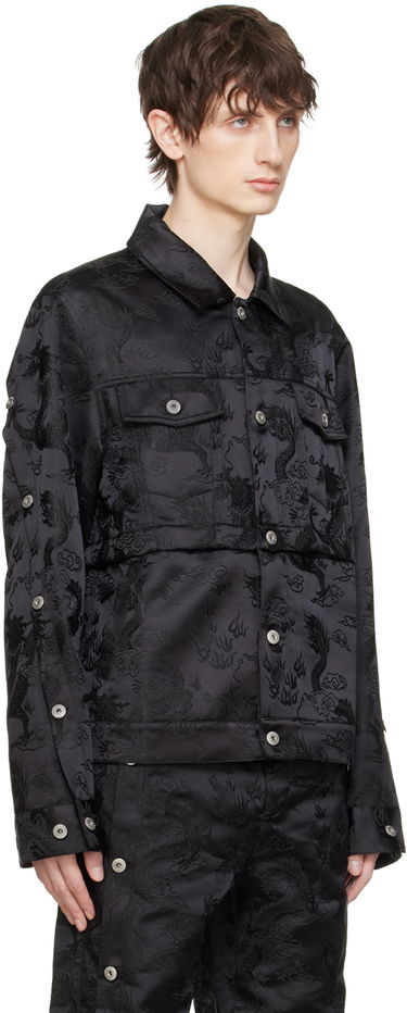 Jakna Feng Chen Wang Feng Chen Wang Dragon Jacquard Convertible Jacket Črna | FUS17JK07, 1