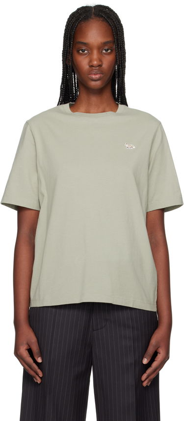Majica MAISON KITSUNÉ Maison Kitsuné Baby Fox Patch Comfort T-Shirt Zelena | OW00107KJ0008, 0