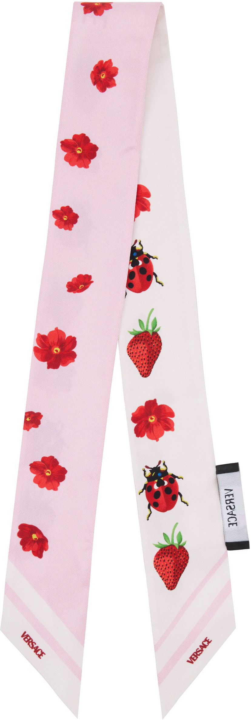 Šala Versace Versace Strawberry Garden Silk Tie Roza | IBA0005_1A13787_5W690
