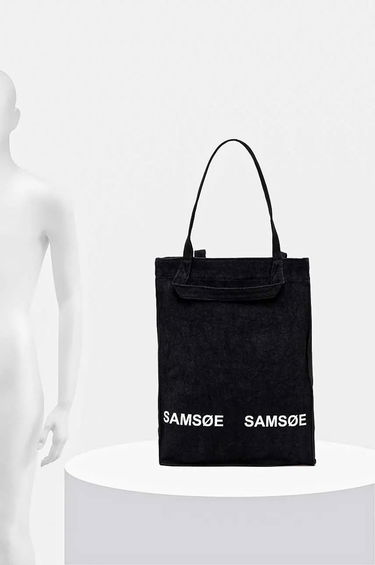 Tote bag Samsoe Samsoe Black Canvas Tote Bag Črna | U24300002, 6
