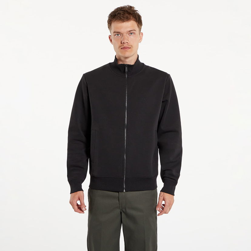 Pulover CALVIN KLEIN Textured Track Top Black Črna | J30J326620 BEH