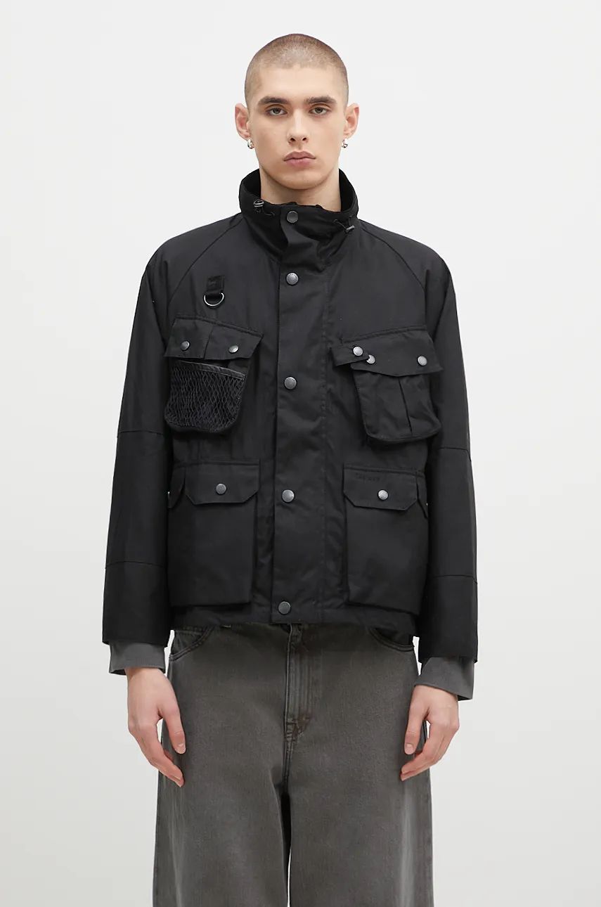 Parka Barbour Wax Jacket Oversize Črna | MWX2337, 0