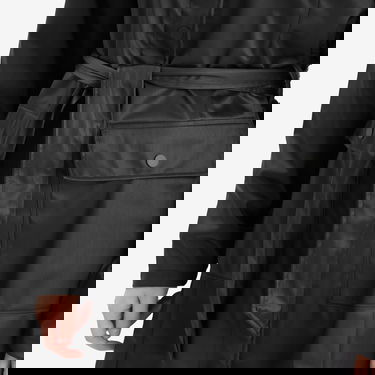 Dežni plašč Rains Curve Long Hooded Rain Jacket, Size L Črna | 18130-84, 5