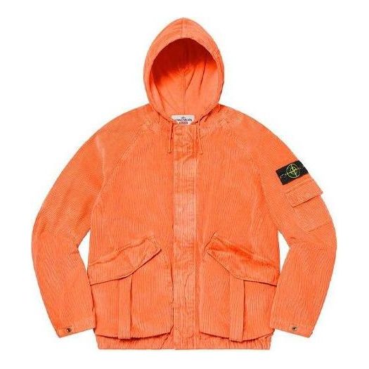 Jakna Supreme Corduroy Jacket by Stone Island Oranžna | SUP-FW20-296