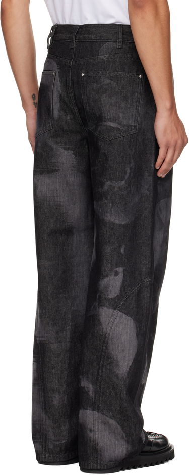 Kavbojke HELIOT EMIL HELIOT EMIL Basalt Wide-Leg Jeans Črna | AW25_M_10_189_BLK01_LSR, 2